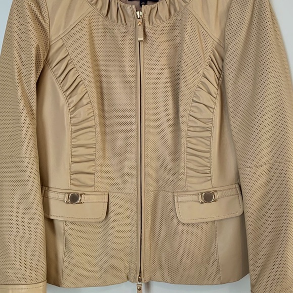 Luisa Spagnoli size 46 fine leather jacket - Picture 7 of 15